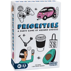 Priorities Game | A Party Game of Absurd Choices | Hilarious Card Games for Adults and Teens | Ages 14+ | 2+ Players | 30 Mins.