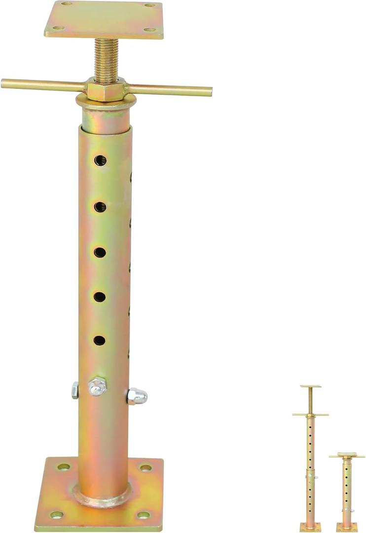 House Floor Jacks for Leveling-Adjustable Jack Post Pole with 19"-36" Telescoping Height, Heavy Duty Steel Screw Jack Post for Lifting, Basement Support Floor Jacks for Leveling Crawlspace Permanent