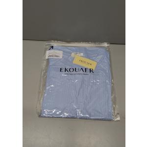 Ekouaer Men's Knit T-Shirts Short Sleeve Casual Ribbed Shirts Lightweight Crewneck Tees Stretchy Undershirts, M