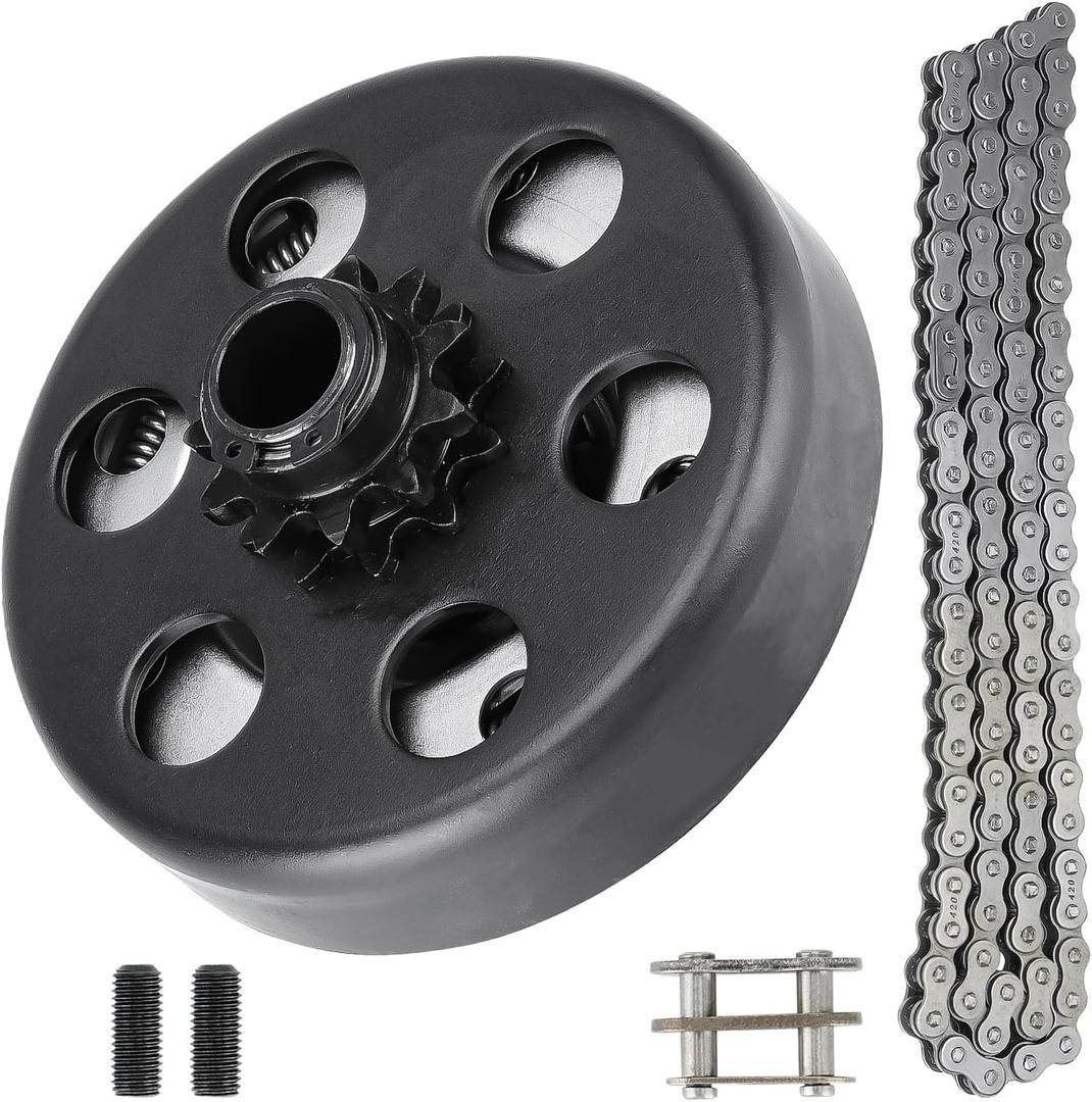 Centrifugal Clutch 1" Bore 14 Tooth Go Kart Mini Bike Clutch with #40/41/420 Chain, fits for Engines with Straight Shaft 2-6.5hp