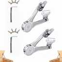 Toy Box Hinges Soft Close - Lid Support Chest Hinges for Wooden Toy Box Chest Trunk, Soft Close Lid Support 50lb/2pcs (Hingex)