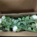 150 Pcs 7 Kinds Mixed Artificial Eucalyptus Leaves Stems Bulk, Fake Greenery Plants Faux Silver Dollar Eucalyptus Leaves for Wedding Vase Bouquet Floral Arrangement Centerpiece Home Decor