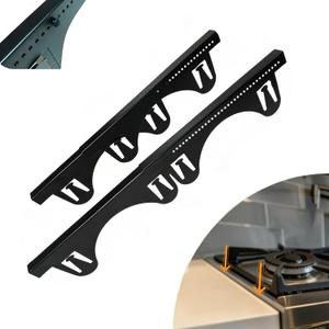 2 Pack Stainless Steel Stove Gap Covers, Kitchen Stove Gap Fillers, Heat Resistant Stove Guard Between Stove and Countertop, Snap-on design prevents shifting, adjustable from 13.8" to 26.8 "
