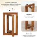 OurWarm 10Pcs Wedding Centerpieces for Tables, Foldable Centerpiece Table Decorations Center Pieces Decoration for Table, Rustic Wood Lantern Centerpieces for Tables Wedding Party Table Decor (Brown)