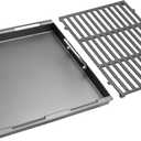 Cooking Griddle Inserts & Grate for Weber Genesis II 300 Series Grill, Flat Top Grill Griddle for Weber Genesis II E-310/315/325/330/335 S-310/335 and More, Replace for 6788 Full-Size Griddle