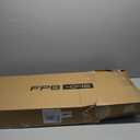 FOTOSOK White Bookshelf 8-Tier Media Tower Rack, 11.6 X 9.3 X 70.9 Inches CD DVD Slim Storage Cabinet with Adjustable Shelves, Tall Narrow Bookcase Display Bookshelf for Home Office, White