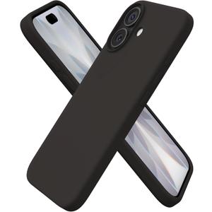 ORNARTO Compatible with iPhone 17 Case 6.3, Slim Liquid Silicone 3 Layers Full Covered Soft Gel Rubber Phone Case Protective Cover 6.3 Inch, Espresso