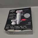 Braun Epilator Silk-épil 9 9-720, Hair Removal Device, Epilator for Women, Wet/Dry, Waterproof, 3-in-1 Epilate, Shave, or Trim, Salon-Like Smooth Skin, Womens Shaver & Trimmer, Cordless, Rechargeable