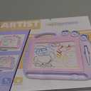 AiTuiTui Magnetic Drawing Board Toddler Toys for Girl Gifts, Erasable Doodle Sketching Writing Pad Travel Games for Kids in Car, Early Education Learning Skill Development Toys for Toddlers (Light Pink)