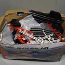 Slot Car Race Track Set for Kids Ages 6-12 Boys & Girls, Dual Racing Game 2 High-Speed Cars 1:64 Scale, Battery or Electric Powered Plug-in Track, Gift Toy Stocking Stuffers for Children