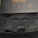 LED Face & Neck Beauty Mask, Red Light Therapy for Face & Neck, 4 Light Modes, Soft Silicone, 348 LEDs, Rechargeable Remote with Timer, Portable Cosmetic Skin Care Device for At-Home Glow