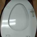 Mayfair Linden Slow Close Toilet Seat, Non Slip Heavy Duty Wood, Easy Install, Elongated, White