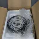 4-Light Bathroom Light Fixtures, Matte Black Modern Vanity Lights Over Mirror with Clear Glass Shade, Bathroom Wall Lamp for Mirror Kitchen Living Room Hallway Cabinet Porch Bedroom Reading room