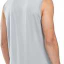 NORTHYARD Men's Athletic Workout Tank Top Running Gym Sleeveless Shirts Quick Dry Lightweight Training Sport Muscle Tank (Gray, XXL)