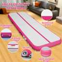 Air Mat Tumble Track, Gymnastics Mats Tumbling Track with Electric Air Pump for Home Use Cheerleading Training Kids Gym Yoga 20ftx3.3ftx4inch