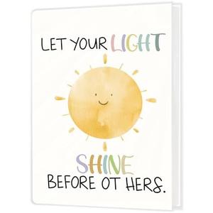 Cabana Bro Baby Photo Album Holds 36 4x6 Photos, Let Your Light Shine Boho Sun Sunshine Small Photo Album Memory Keepsake Gift for Baby Shower Newborn Toddler Boys Girls
