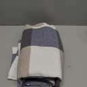 4 Layer Muslin Throw Blanket,100% Cotton Blankets for Couch Breathable Soft Blanket for Bed Fluffy Bath Towel Pre-Washed Comfortable Blanket for Summer Night Sweats,Blue Checkered,40"x60"