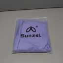 Sunzel Sunzfly Invisible Butt Scrunch Flare Leggings for Women, Mini Flared Yoga Pants with Tummy Control and High Waist 30" Periwinkle Medium