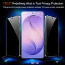 2 x TZGZT 2 Pack for Samsung Galaxy S26 Ultra Privacy Screen Protector, Private Tempered Glass Film, Aluminum Metal Camera Lens Protector Accessories, Automatic 0 Bubble Installation, Case Friendly