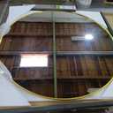 VooBang Large Gold Round Bathroom Mirror, 48 inch Circle Wall Mounted Hanging Mirror with Simple Modern Circular Metal Frame for Hallway, Entryway, Living Room, Gold Frame