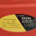 VIVOHOME 110-120V AC 60Hz 3/4HP Single Cylinder Portable Refrigerant Recovery Machine, Red