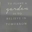 To Plant A Garden is to Believe In Tomorrow Sign, Hanging Wooden Plaques Decor, Flower Artwork for Home Decor, Garden Hanging Decor for Outdoor, Garden Yard Decor, Backyard Decor