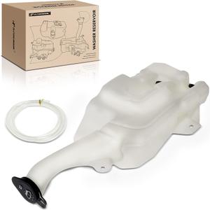 A-Premium Front Washer Fluid Reservoir Compatible with Select Chevrolet/GMC/Cadillac Models, with (Cap/Washer Pump/Hose/Filler Neck/Bracket)