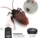 Tipmant RC Cockroach Remote Control Car Vehicle Animal Toys Electronic Realistic Insect Bug Glowing Eyes Cat Pet Kids Gift