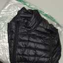 Mens Puffer Vest Windproof Zipper Jackets Stand Collar Lightweight Sleeveless Casual Coats Warm Thick Outwear, L, Black