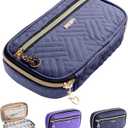 BAGSFY Pill Organizer Case 2 Times a Day- Weekly Medicine Organizer Travel Pill Box with Removable 7 Day Medicine Case Container for Fish Oil, Vitamin, Supplement (Blue)