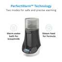 Baby Brezza Fast Baby Bottle Warmer - Baby Milk + Breastmilk Warmer Defroster 2 Unique Temperatures for Breastmilk + Formula - Universal Fit for All Bottles, Bags + Jars