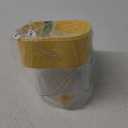 Creative Hamster Sand Bath Container with Built-in Stairs Transparent Chinchilla Dust Bath House Hamster Bathing Hamster Litter Box(Yellow)