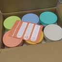 DRKIO 6 Pack Overnight Oats Containers with Lids and Spoons 16 Oz Glass Mason Jars for Overnight Oats Leak Proof Oatmeal Container Great for Cereal Fruit Vegetable Milk Salad Yogurt Meal Prep