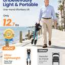 VOCIC Z27 Ultralight 12.7 lbs Rollator Walker with Seat for Seniors