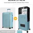 Travelkin Clear Luggage Cover Protectors For Suitcase Transparent TPU Suitcase Cover Protector Fit 18-32 Inch Luggage