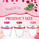 Gejoy 60 Pcs 9 oz Wedding Rimmed Swirl Plastic Cups Disposable Wine Glasses Hard Plastic Clear Drinking Cups for Wedding Tumbler Engagement Single Party Supplies