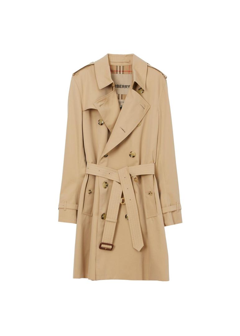 Burberry Mid-length Kensington Heritage Trench Coat Coats & Jackets, Honey, 46/36