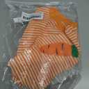 Baby Boy Girl Easter Outfit Sweatshirt Romper Striped Carrot/Bunny Long Sleeve Bubble Romper Waffle Knit Bodysuit (3-6 Months, Orange)