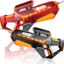 Electric Water Gun for Adults Kids - 2 Pack Powerful Automatic Squirt Gun Long Range Large Capacity, Auto Water Blaster Summer Outdoor Pool Beach Toys Gifts for 6 7 8 Year Old Boys Girls(Black+Red)
