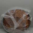 18" Acacia Wood Lazy Susan Turntable with Metal Frame - Large Brown Lazy Susans Organizer Countertop Storage - Wooden Serving Tray for Charcuterie Cheese Board - Kitchen Counter Rotating