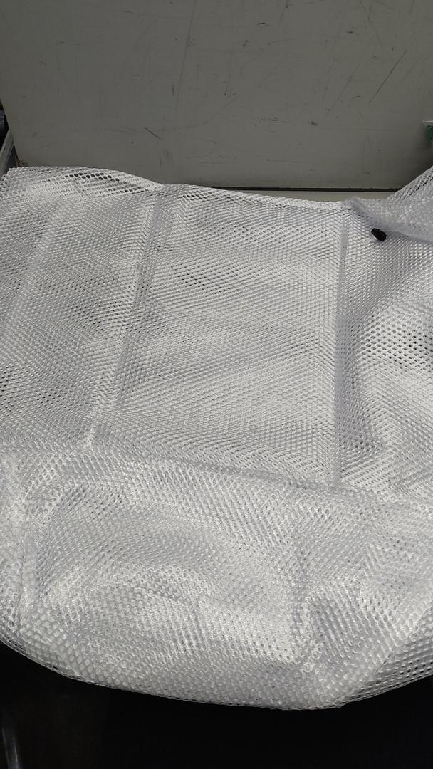 2pcs Large Drawstring Mesh Laundry Bag Durable Wash Bag for Clothing Coats and Hoodies Convenient Travel Organizer for Camping and Laundry Use