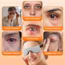 Heated Eye Mask Warm Compress for Dry Eyes, USB Electric Heating Pad for Stye & Chalazion Eye Treatment, Eye Sleep Mask for Dark Circles and Puffiness Relief, FSA Eligible (Gray)