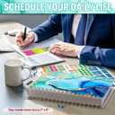 Planner 2026-2027, Large 18 Months Academic Daily Weekly Monthly Planner Yearly Agenda Jan. 2026June. 2027, 7.9" x 9.8", Page Tabs, Separator Page, Pocket Folder, Bookmark, Stickers, Sticky Note Set