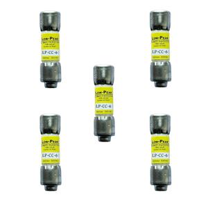 5-Pack New LP-CC-6 LP-CC-6A LP-CC 6A 600Vac Time Delay Fuse,LP-CC-6 Class CC Cartridge Fuses 6A 600V-AC D666186