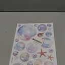 4 Sheets Bubble Wall Decals, Colorful Bubble Wall Cutouts Decal Ocean Decor Sticker Ideal Background Decorations for Bathroom Birthday Under The Sea Mermaid Theme Party(Style 1)