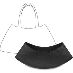 Tote Bag Organizer Insert for Dragon Diffusion Santa Croce Big 8892 Handbag,Custom Fit Inside Premium Matte Black Lightweight WaterResistant Purse Insert Accessories