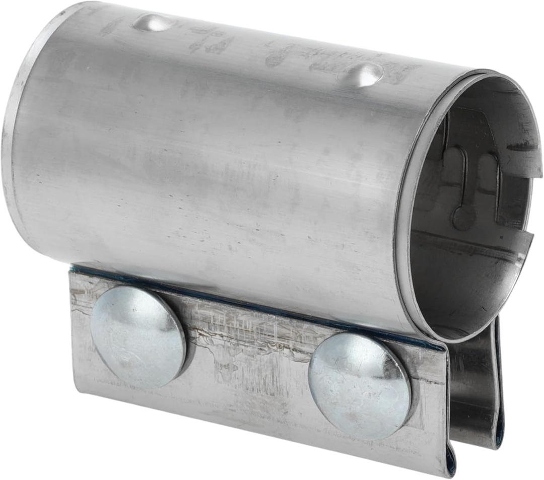 Exhaust Pipe Clamp/Exhaust Muffler Tube Joint for Car Truck/Durable Stainless Steel 1.77" 87mm / 1 Pc Silver Tone