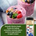 Badia Organic Ground Flax Seed, 16 oz - Superfood High in Fiber & Omega-3, Certified Organic, Non-GMO, Baking, Smoothies & Cooking (EXP 07/09/31)