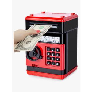 Refasy Children's Toy for 57 & 816 Year Olds  Piggy Banks & ATM for Boys & Girls  Perfect Birthday & Christmas Gifts  Red