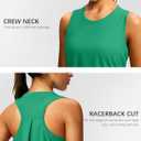 Women's Workout Tops Racerback Athletic Tank Tops Sleeveless Loose Fit Yoga Running Gym Shirts for Women (Green, M)